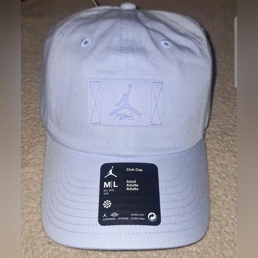 Jordan Club Cap Adjustable Hat ~ Hydrogen Blue FD5181-407 | Adult: M/L *NWT